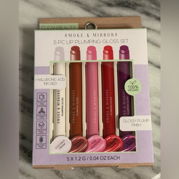 Smoke & Mirrors 5 piece lip plumping gloss set
Glossy finish - Picture 4 of 4